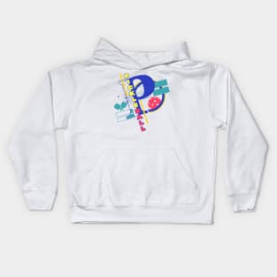 Pickleball Retro 90s Style Graphic Kids Hoodie